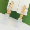Сережки Xuping з медичного золота позолота 18к W20399