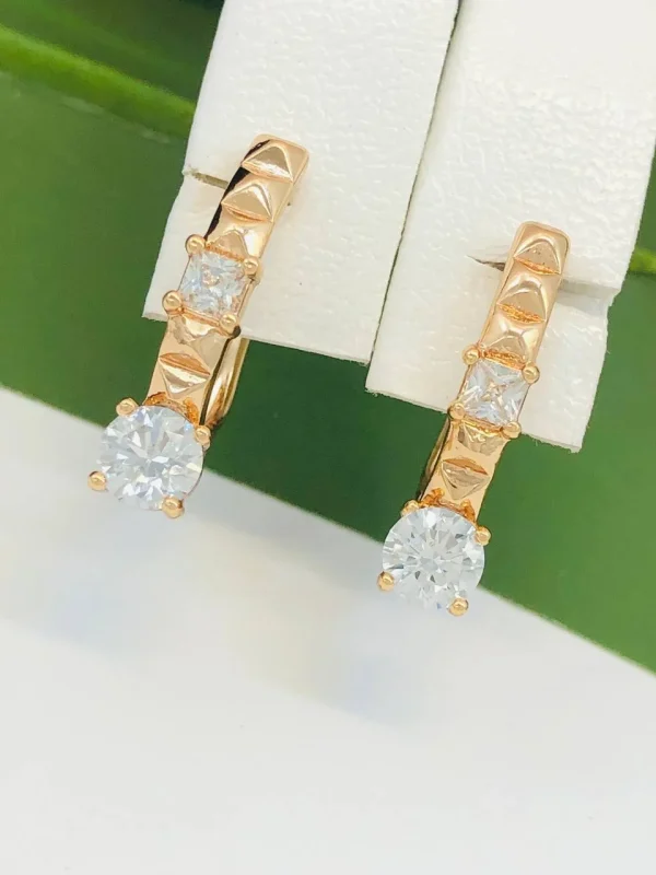 Сережки Xuping з медичного золота позолота 18к W20399