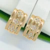 Сережки Xuping з медичного золота позолота 18к W20284