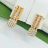 Сережки Xuping з медичного золота позолота 18к P20351