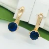 Сережки Xuping з медичного золота позолота 18к P20329