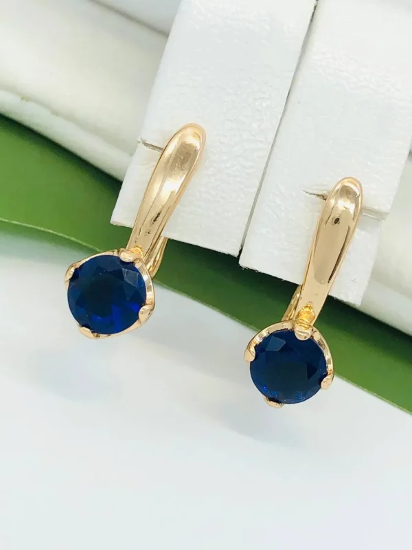 Сережки Xuping з медичного золота позолота 18к P20329