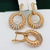 Сережки, Xuping з медичного золота позолота 18к D20592