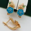 Сережки, Xuping з медичного золота позолота 18к W20953