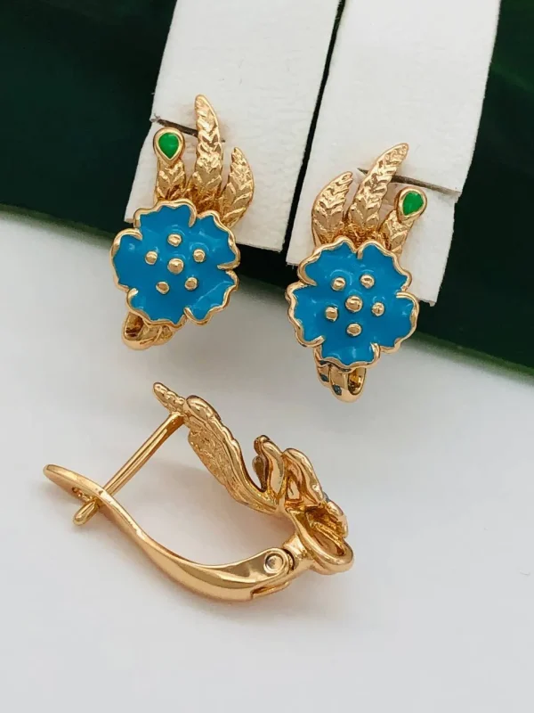 Сережки, Xuping з медичного золота позолота 18к W20953