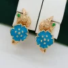 Сережки, Xuping з медичного золота позолота 18к W20953