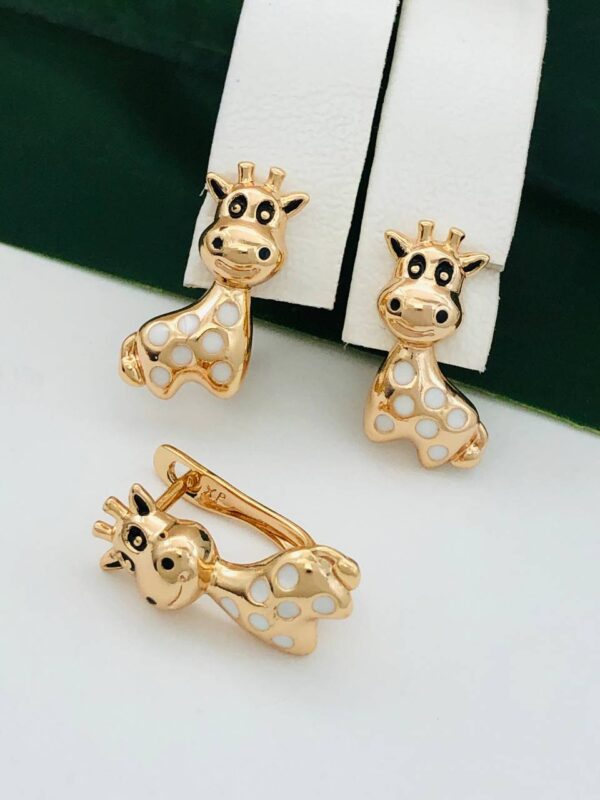 Сережки "Жираф" Xuping з медичного золота Х 21372