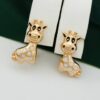 Сережки "Жираф" Xuping з медичного золота Х 21372