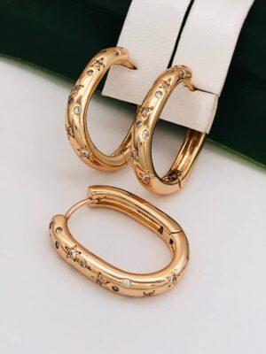 Сережки, Xuping з медичного золота позолота 18к J 21200