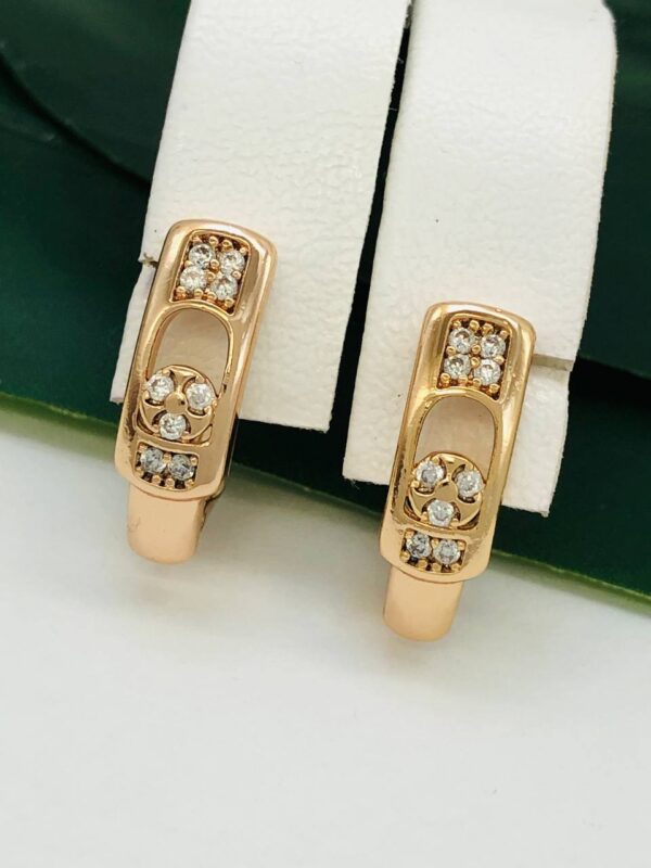 Сережки, Xuping з медичного золота позолота 18к R 21574