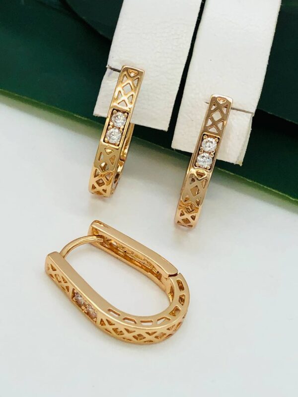 Сережки, Xuping з медичного золота позолота 18к R 21578
