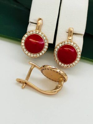 Сережки, Xuping з медичного золота позолота 18к R 21570