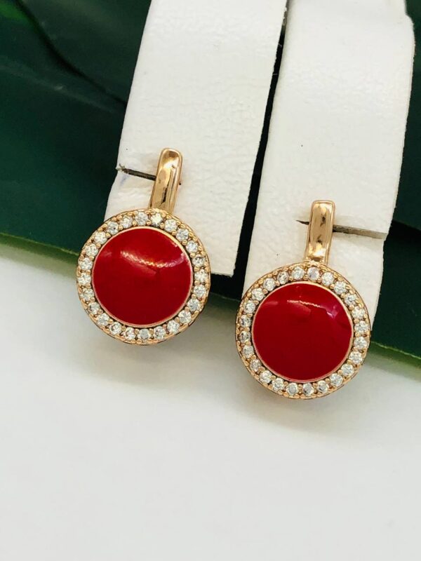 Сережки, Xuping з медичного золота позолота 18к R 21570