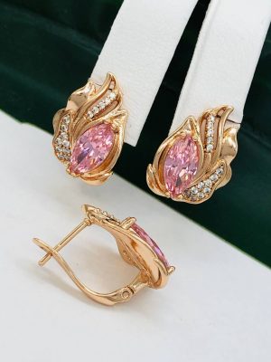 Сережки, Xuping з медичного золота позолота 18к V 22002