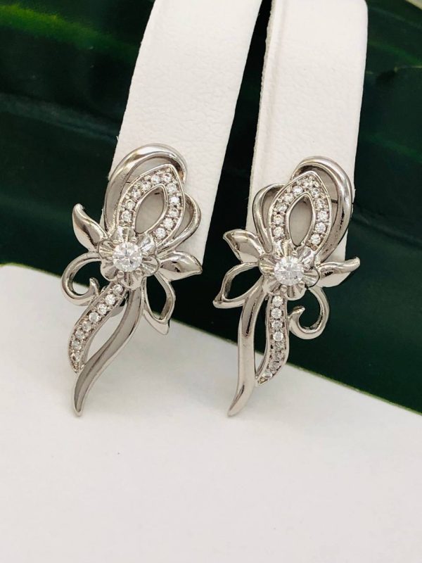 Сережки медичне срібло Ювелірна біжутерія RO 52406