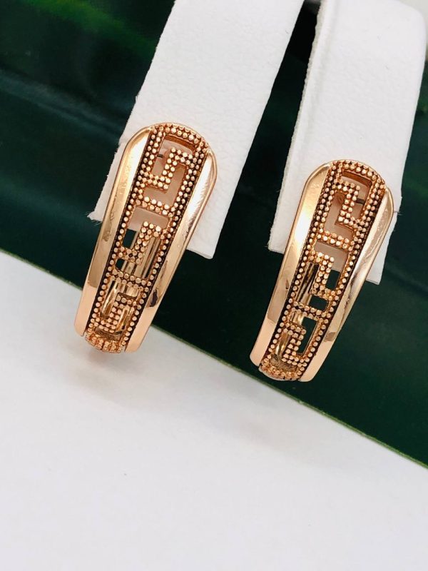 Сережки, Xuping з медичного золота позолота 18к V 22019