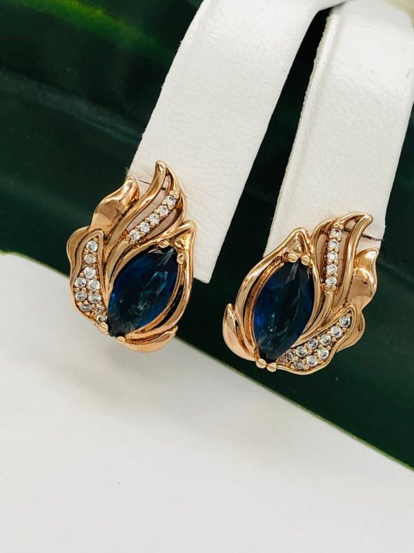 Сережки, Xuping з медичного золота позолота 18к V 22000