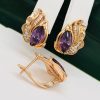 Сережки, Xuping з медичного золота позолота 18к V 22003