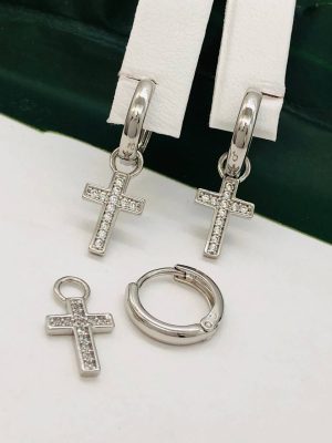 Сережки медичне срібло Ювелірна біжутерія RO 52384