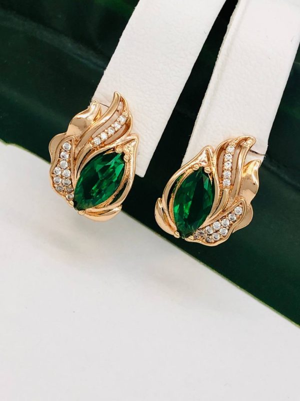 Сережки, Xuping з медичного золота позолота 18к V 21999