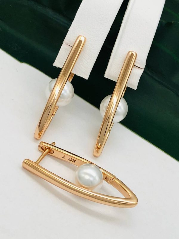Сережки, Xuping з медичного золота позолота 18к V 22020