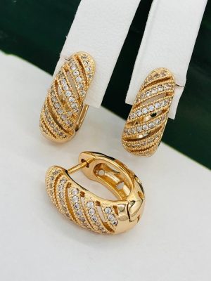Сережки, Xuping з медичного золота позолота 18к W 22054