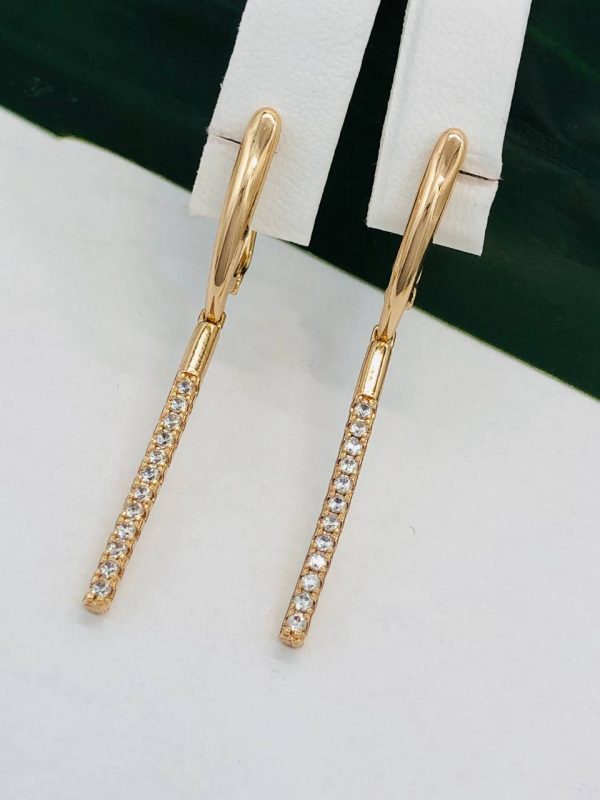 Сережки, Xuping з медичного золота позолота 18к W 22073