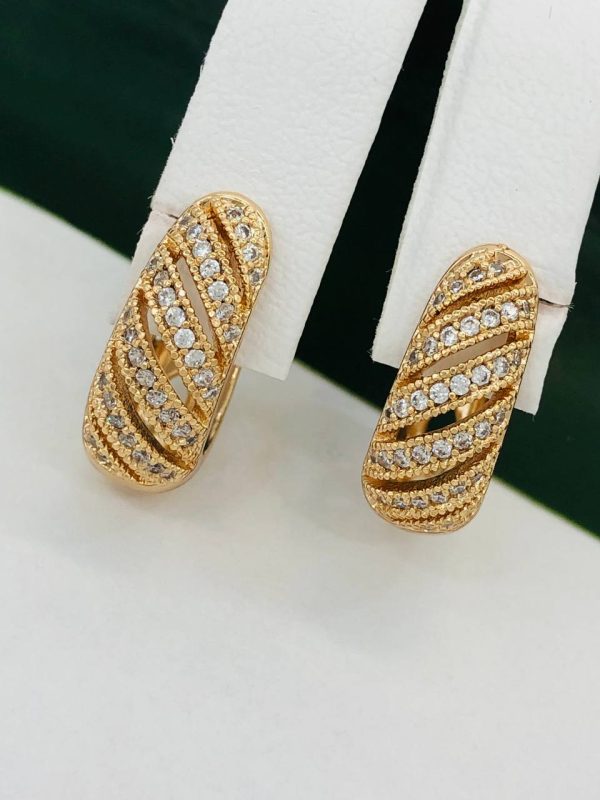 Сережки, Xuping з медичного золота позолота 18к W 22054