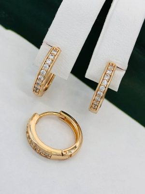 Сережки, Xuping з медичного золота позолота 18к W 22095