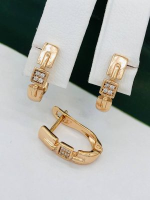 Сережки, Xuping з медичного золота позолота 18к W 22099
