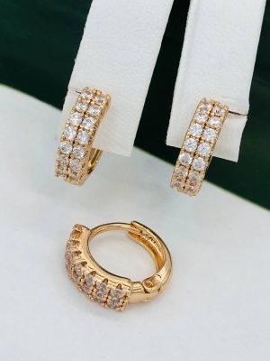 Сережки, Xuping з медичного золота позолота 18к W 22063