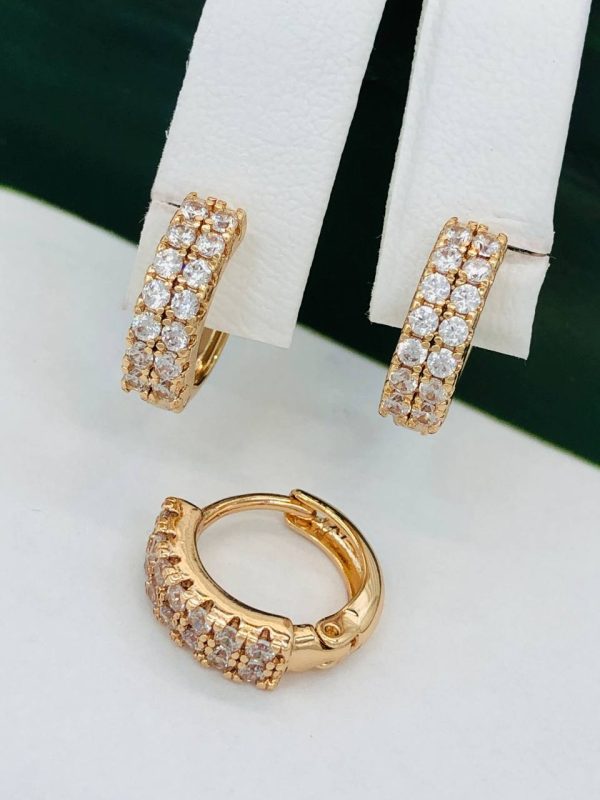 Сережки, Xuping з медичного золота позолота 18к W 22063