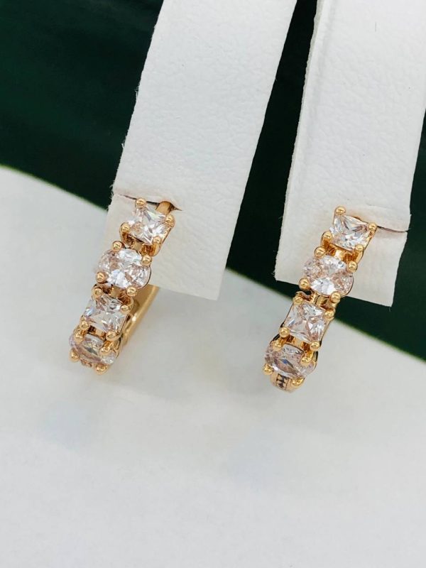 Сережки, Xuping з медичного золота позолота 18к W 22094
