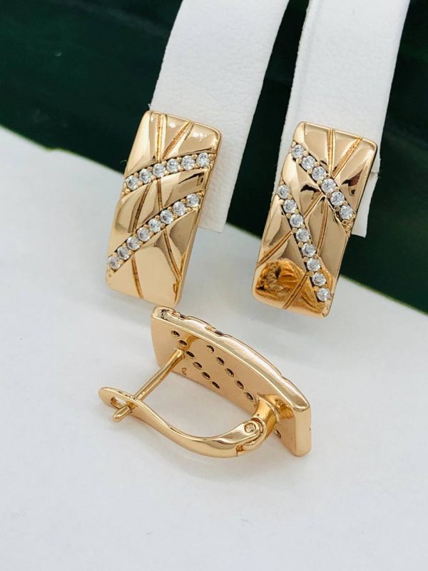 Сережки, Xuping з медичного золота позолота 18к W 22052