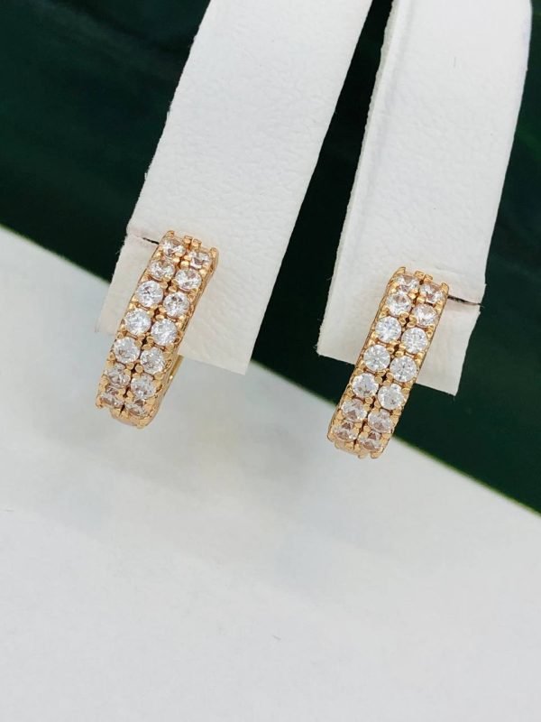 Сережки, Xuping з медичного золота позолота 18к W 22063