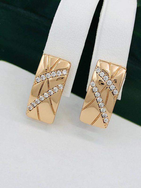 Сережки, Xuping з медичного золота позолота 18к W 22052