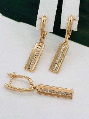 Сережки, Xuping з медичного золота позолота 18к W 22072