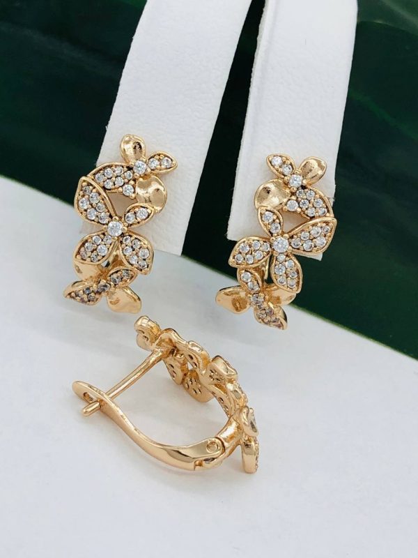 Сережки, Xuping з медичного золота позолота 18к W 22051