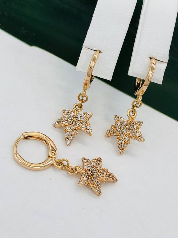 Сережки, Xuping з медичного золота позолота 18к W 22084