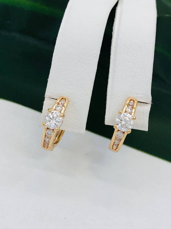 Сережки, Xuping з медичного золота позолота 18к W 22060