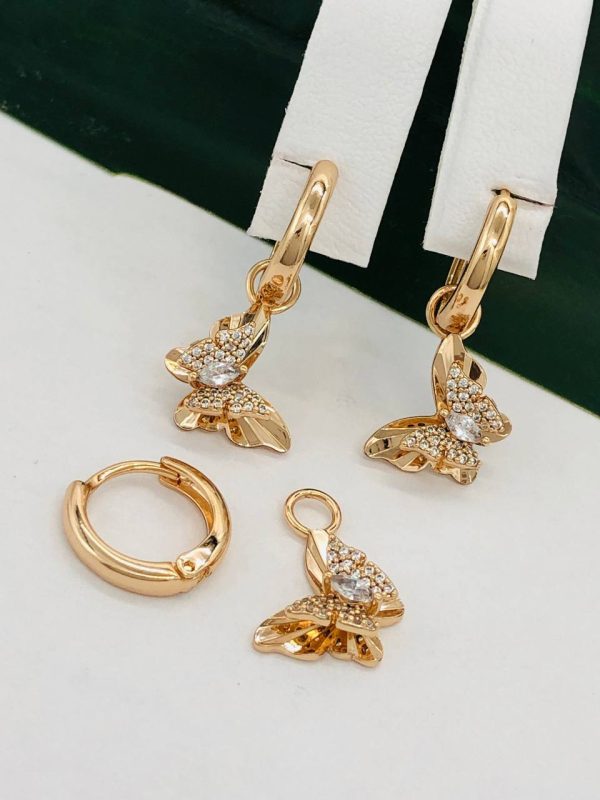 Сережки, Xuping з медичного золота позолота 18к W 22085