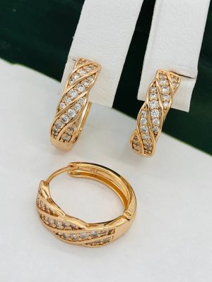 Сережки, Xuping з медичного золота позолота 18к W 22091