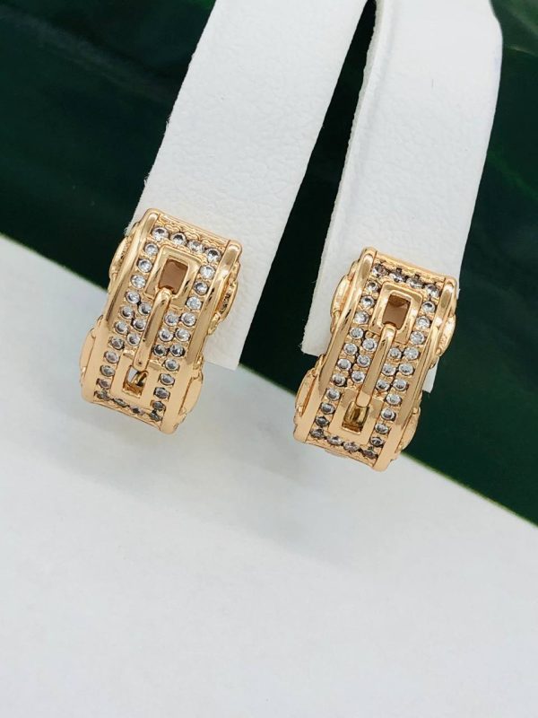 Сережки, Xuping з медичного золота позолота 18к W 22050