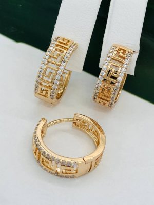 Сережки, Xuping з медичного золота позолота 18к W 22087