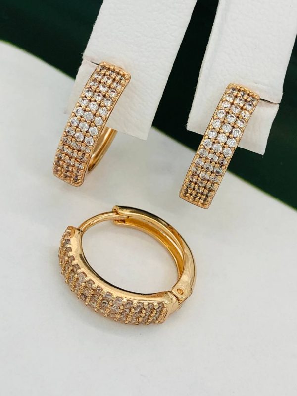 Сережки, Xuping з медичного золота позолота 18к W 22064