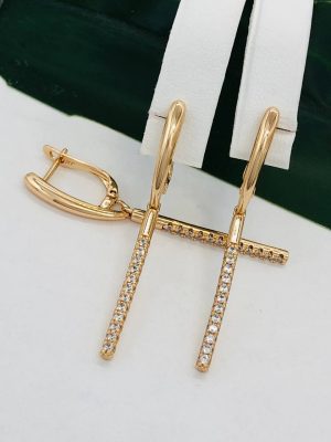 Сережки, Xuping з медичного золота позолота 18к W 22073