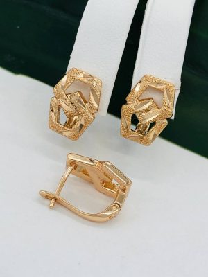 Сережки, Xuping з медичного золота позолота 18к W 22049