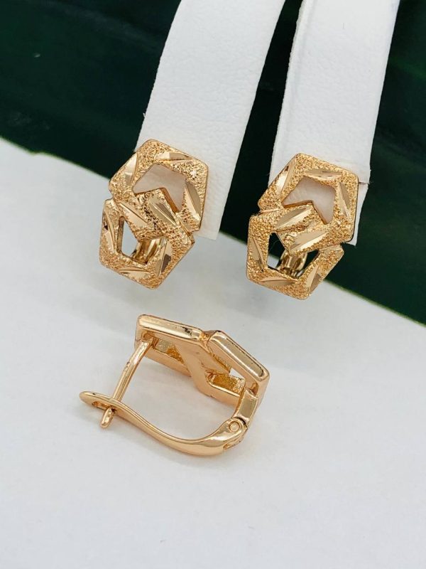 Сережки, Xuping з медичного золота позолота 18к W 22049