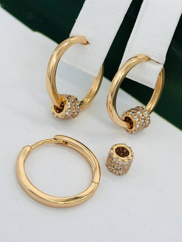 Сережки, Xuping з медичного золота позолота 18к W 22086