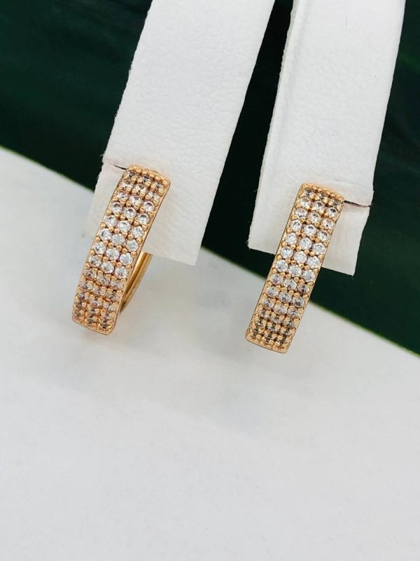 Сережки, Xuping з медичного золота позолота 18к W 22064